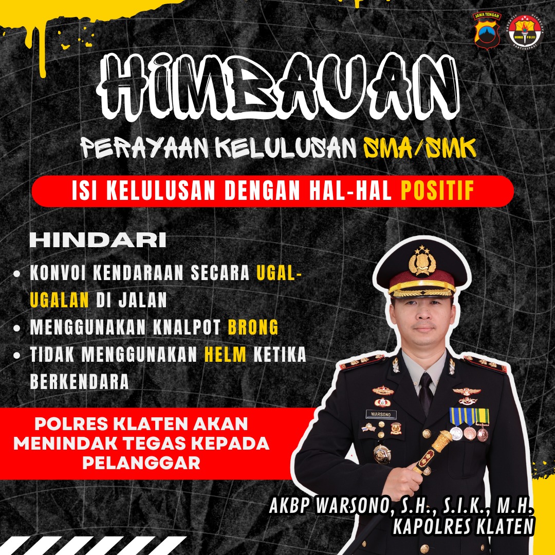 Himbauan Kapolres Klaten